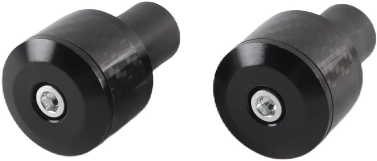Motorfiets stuuruiteinde 18 mm-20 mm - Aluminiumlegering - Zwarte toon - Verfraai je motor - ShopVlot