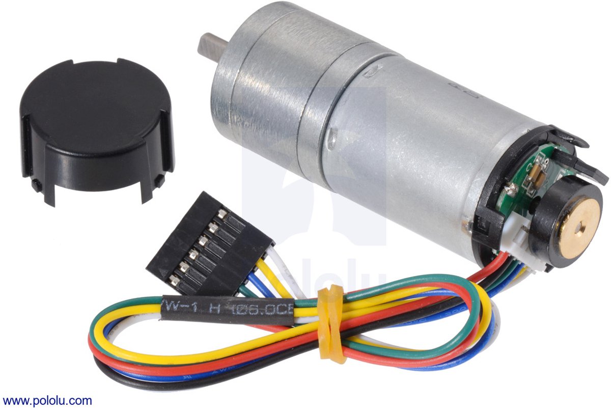 47:1 Metal Gearmotor 25Dx67L mm MP 12V with 48 CPR Encoder Pololu 4865