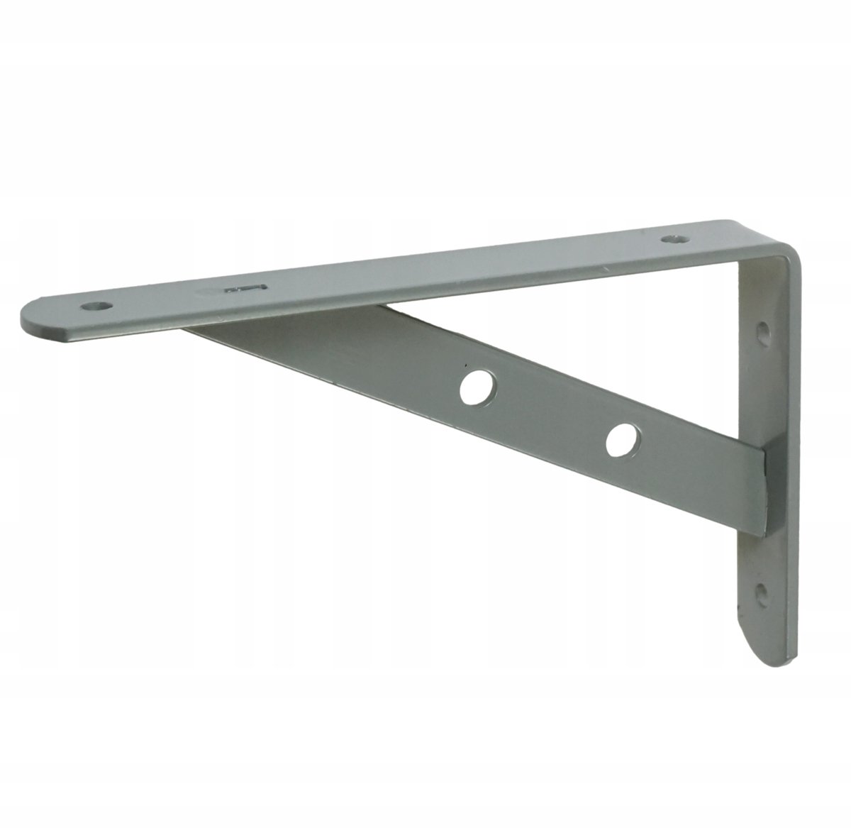 Sterke Zilveren Plankdrager 20cm - Robuuste Wandsteun voor Zware Planken
