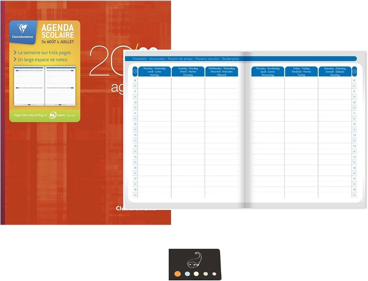 Weekly Calendar August 2023 – August 2024, When 17 + 1 index flower (red) - ShopVlot