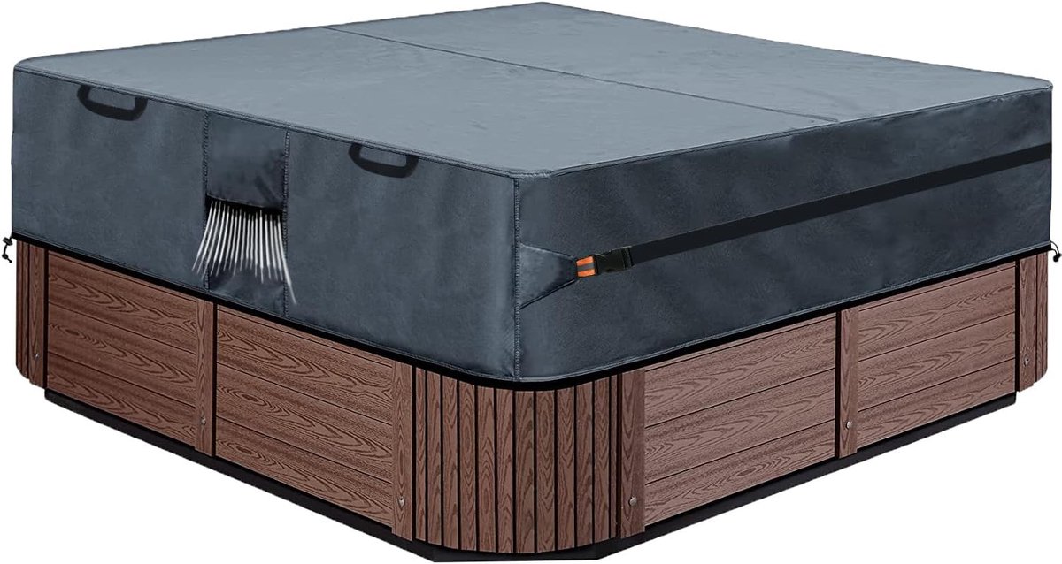 Warm Garden Cover All Clima 600D Oxford Square Waterproof Windproof UV Protection 200 x 200 x 30 cm - ShopVlot
