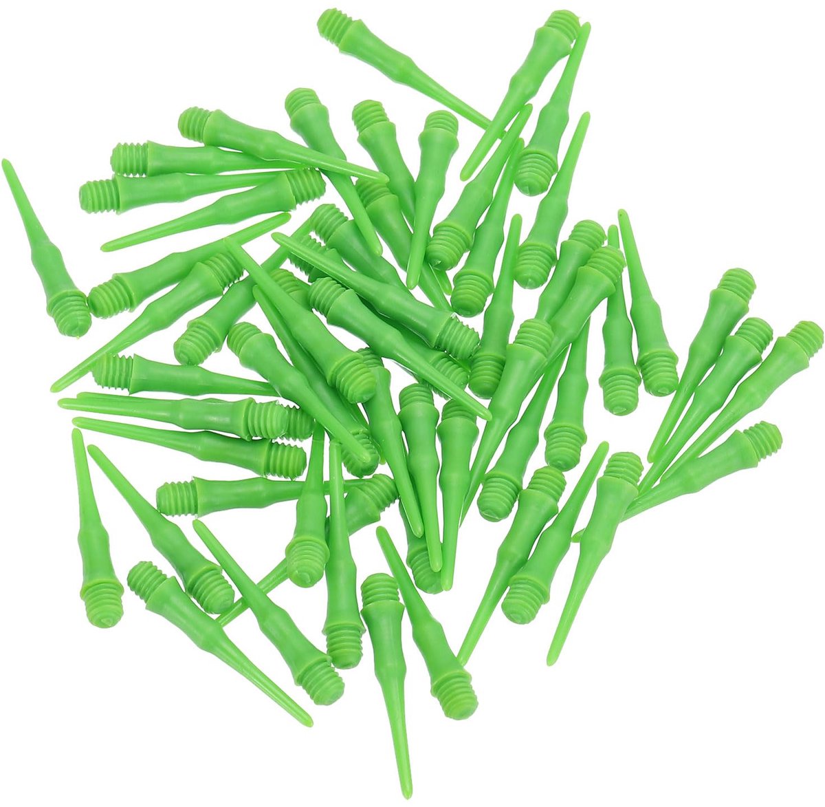 Plastik Dartspitzen 2BA Gewinde - 60 Stuks - Groen