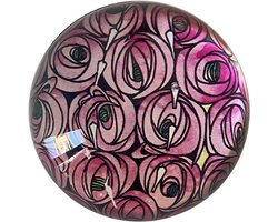 Parastone Museum Collection Mackintosh Rose paperweight made of glass, curved - ShopVlot