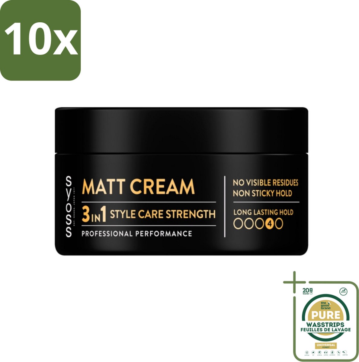 10 x SYOSS - Matt Finish Paste 100 ml - Haarpaste - Matterende Afwerking - 100ml - Grootverpakking - Haarpaste - Matte Finish - Styling Paste - Haarverzorging - Haarfixatie