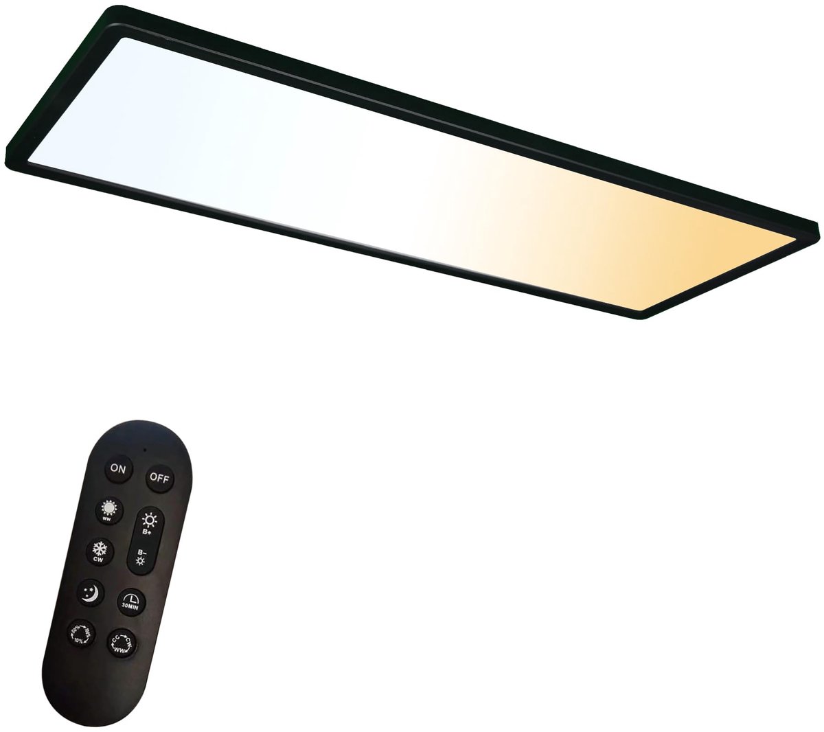 Plafondlamp LED Dimbaar 58x20cm - 2900LM - Met afstandsbediening - Ideaal voor sfeerverlichting - ShopVlot