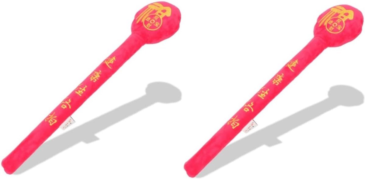 Massage Klopstok - Handmatige Massagetool - Spierontspanning Lichaam - Diepe Weefselmassage - 48 cm Lengte - Rood