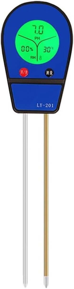 Elektronische Bodemmeter - Tuinmeter - Planten Verzorgen - 3-in-1 Test - 27 cm - Grijs