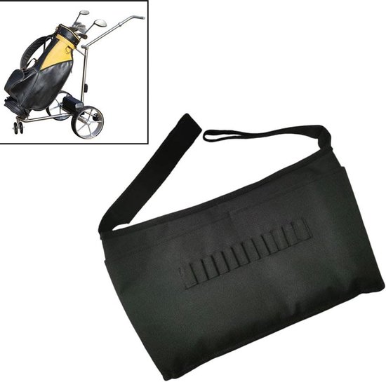 Golfkar Opbergtas - Accessoire Tas - Golf Uitrusting - Robuuste Weerbestendigheid - 39 x 25 x 4 cm - Zwart — afbeelding 4