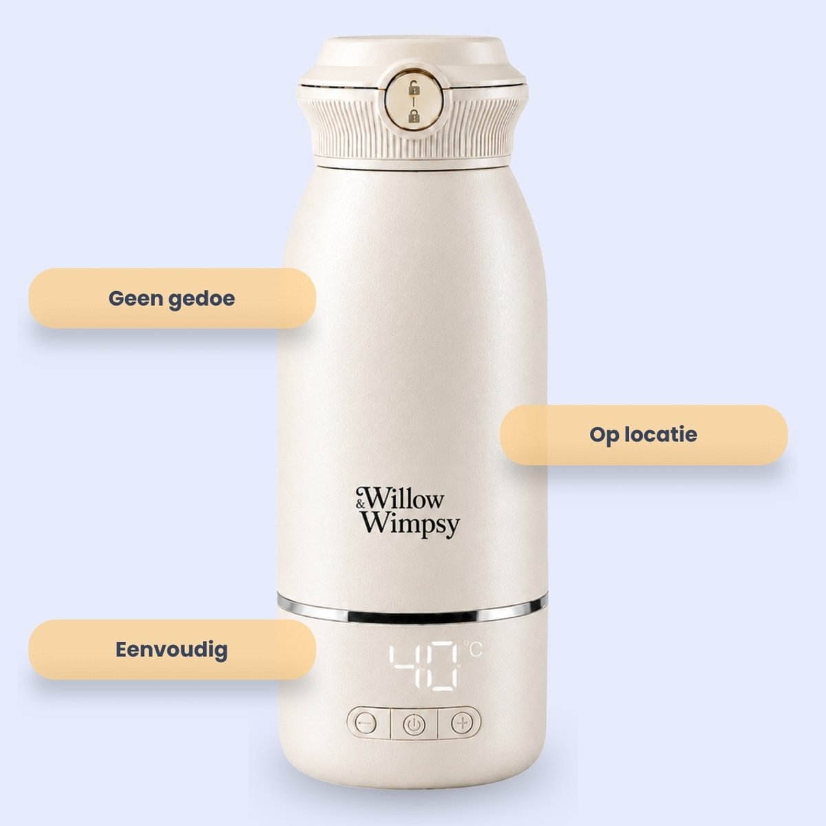 Draagbare Flessenwarmer Onderweg - Draadloos thumbnail 5