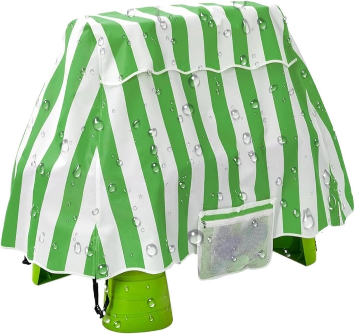 Tafelhoes - Waterdichte afdekking - Buiten spelen - UV-bescherming - 94 x 56 x 65 cm - Groen
