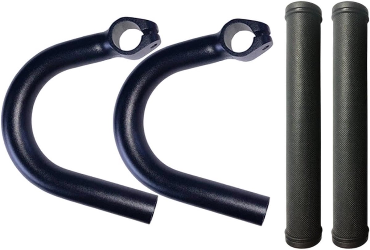 Stuuruiteinden Fiets - Fietsstuur Handvatten - Comfortabel Fietsen - Ergonomische Grip - 22.2 mm - Zwart