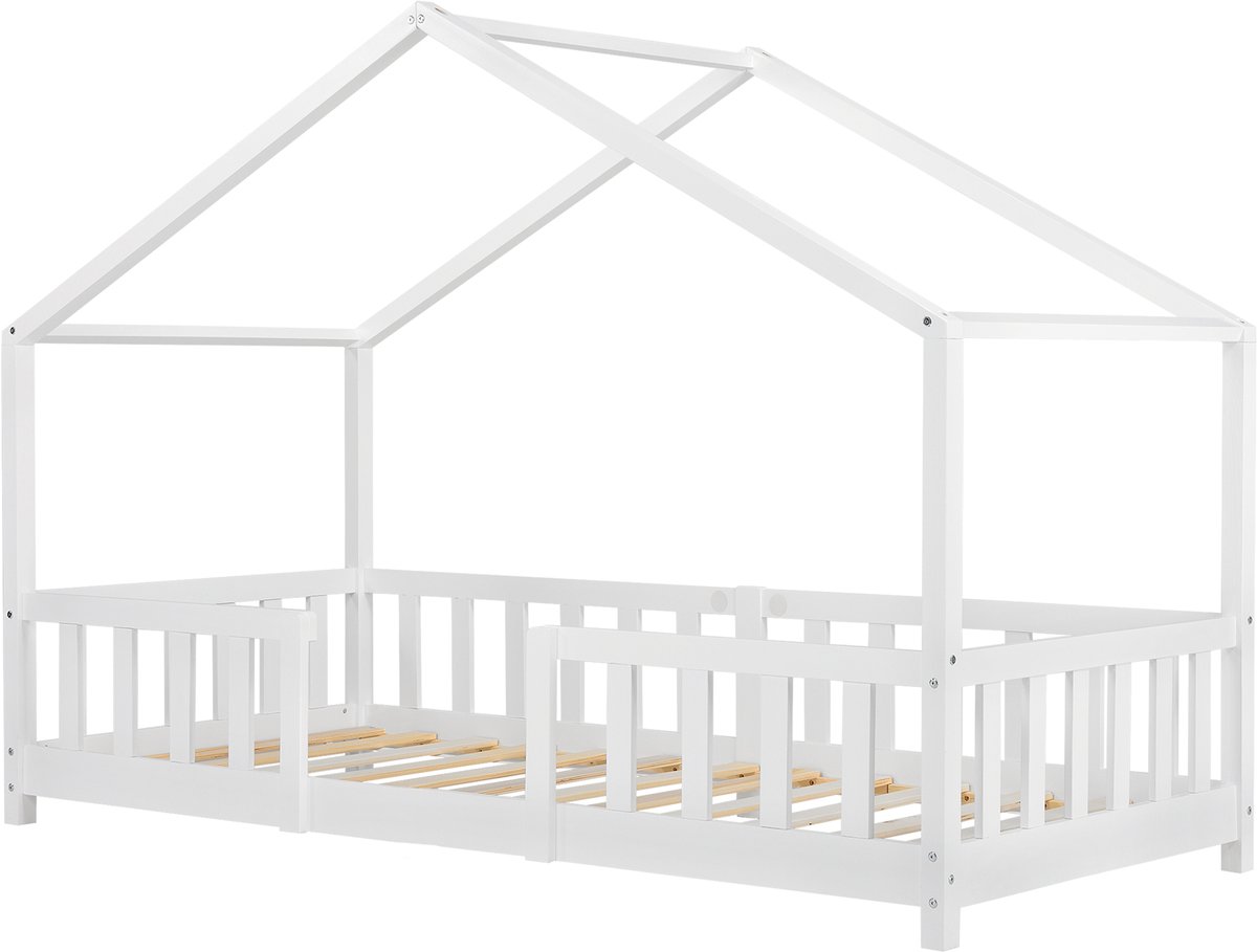 en.casa Kinderbed Treviolo huisbed 80x160 cm wit [en.casa]