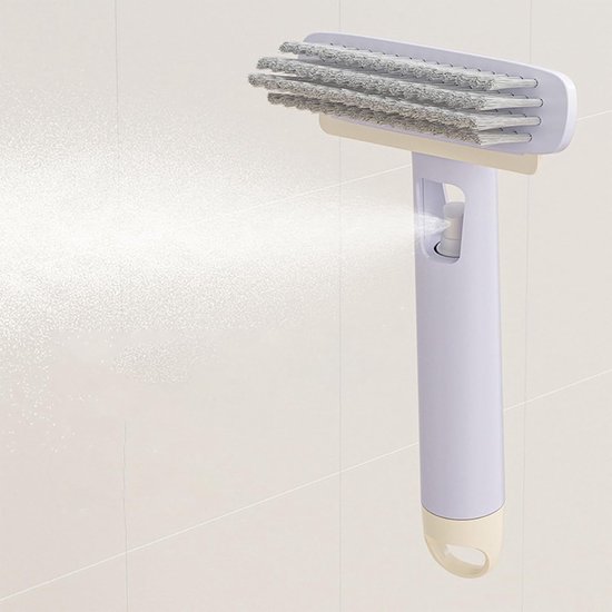 Voegen Reinigingsborstel - Spleet Cleaner Borstel - Badkamer Schoonmaken - Roterende Schrobactie - 245 x 14 x 3 cm - Paars — afbeelding 4