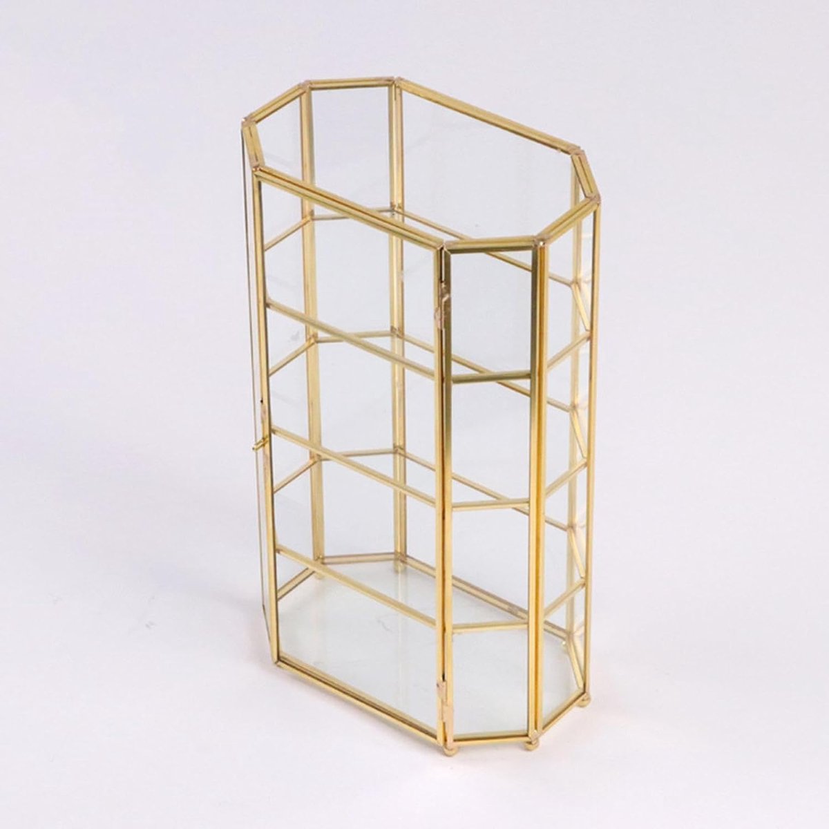 Glazen Sieradenopbergdoos - Juwelendoos Organiser - Sieraden Overzichtelijk Houden - Meerlaags Ontwerp - 165 x 10 x 285 cm - Transparant