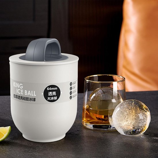 IJsballenmaker - Grote ijsvorm - Dranken Koelen - Langzaam Smeltend IJs - 15.5 cm - Meerkleurig — afbeelding 5