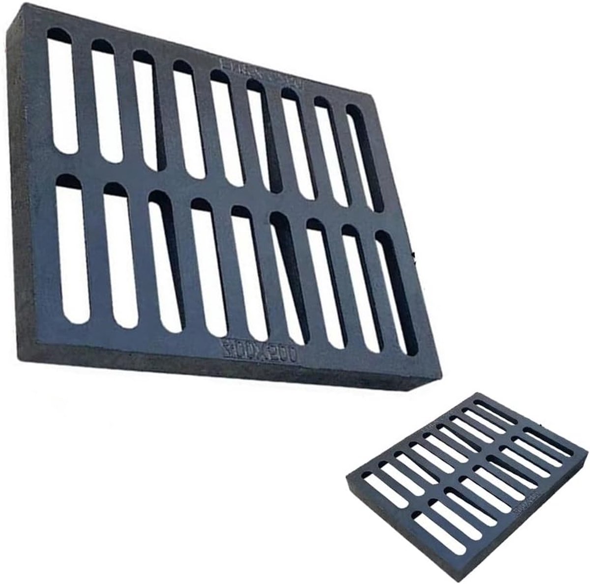 Afvoerrooster Gietijzer - Drainage Rooster Deksel - Water Afvoeren - Heavy Duty Rechthoekig - 300 x 500 x 30 mm