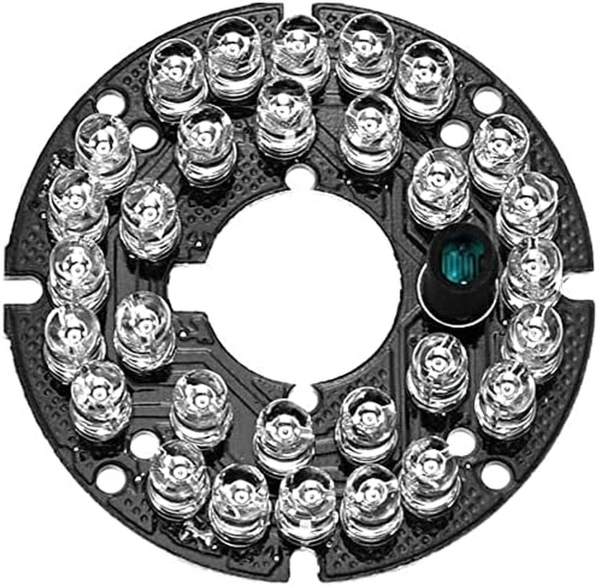 IR Infrarood Board - IR Illuminator Lamp - Nachtzicht Verbeteren - 30 LEDs 850nm - 53 mm Buitendiameter - Niet gespecificeerd