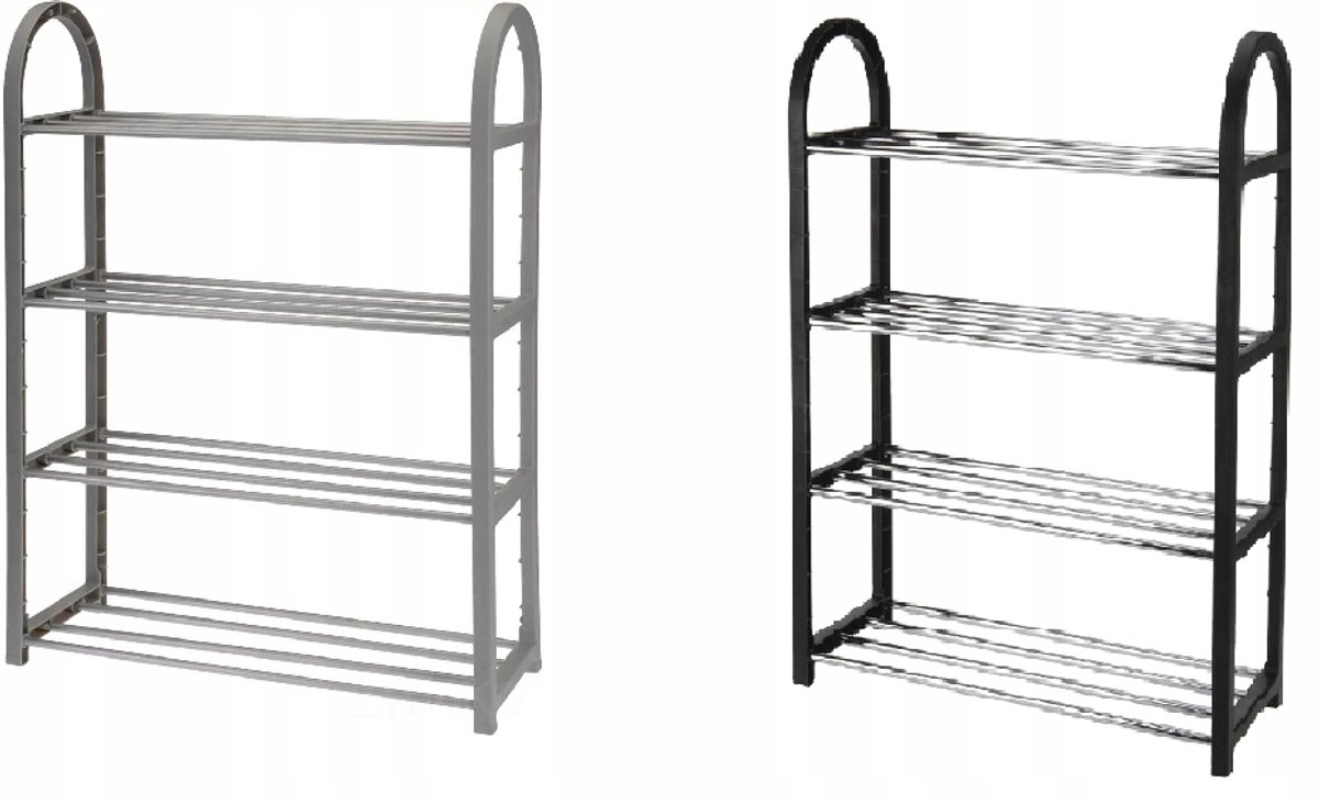 Schoenenrek 4 laags 50x65x18.5cm 2 assorti kleur