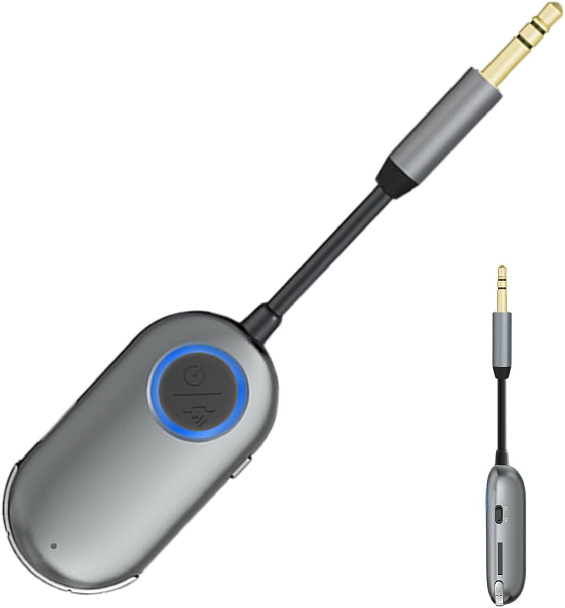 Autozender - Auto Adapter - Muziek Streamen - Stabiele Audio-overdracht - 12 x 7 x 2 cm - Zwart
