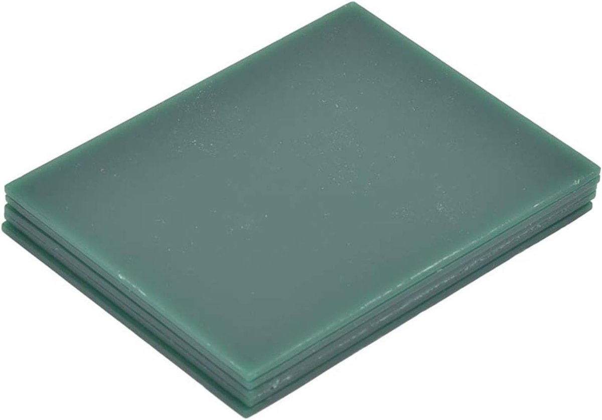 Carving Wax Plakjes - Sieraden Modellering Was - Sieraden Maken - Ultradunne Plakjes - 2 mm Dikte - Groen