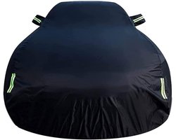 Waterdichte Autohoes - Autohoes Buiten Binnen - Bescherming Tegen Weer - Oxford-Stof Krasbestendig - Voor OPEL Astra J - Zwart