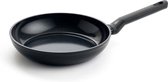 BK Easy Induction Koekenpannenset 2-delig - 24/28cm - PFAS-vrije antikleeflaag - Pannenset inductie - Keramische pan - Ovenbestendig 160°C - Koudgrepen - Zwart