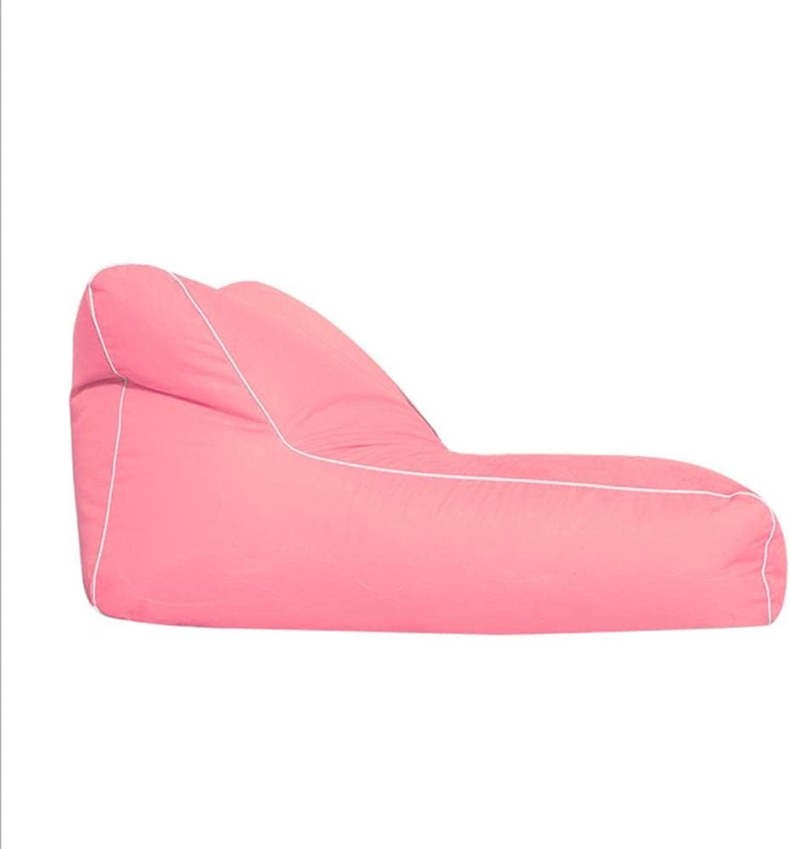 Zitzak Bed - Lounge Zitzak - Ontspannen Buiten - Waterdicht PVC - 120 x 100 x 45 cm - Roze