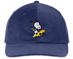 Peanuts Snoopy op Skateboard Borduurwerk Ontwerp Geborduurde Corduroy Pet