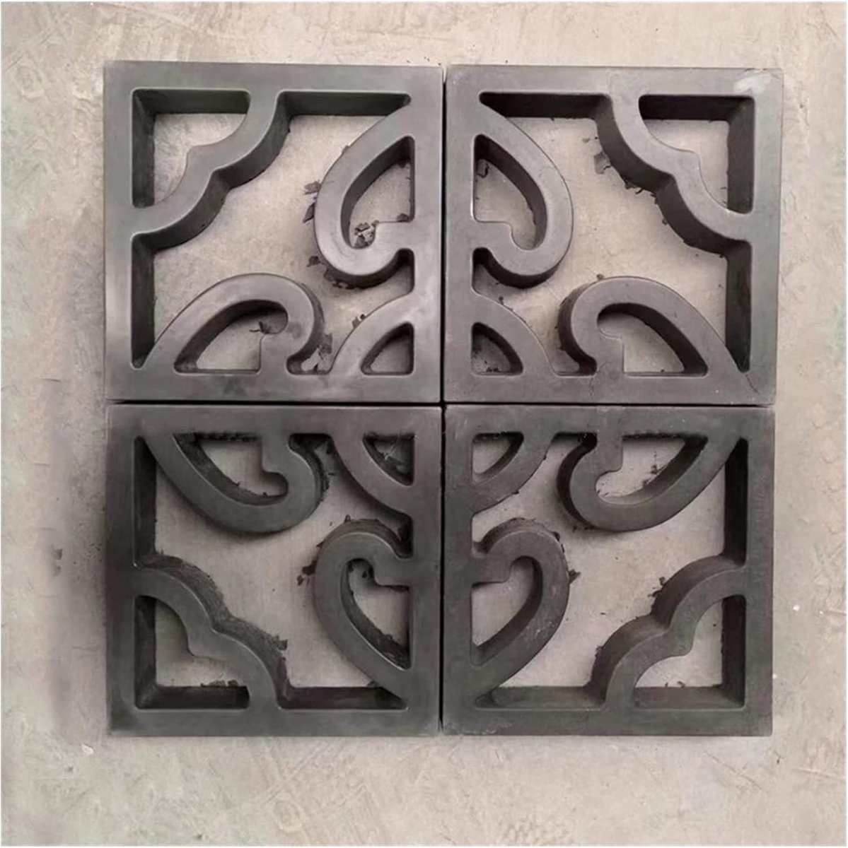 Betonmal Vierkant - Stoeptegelmal Tuinpad - Tuin Decoratie Maken - Herbruikbaar Kunststof Materiaal - 30 x 30 x 7 cm