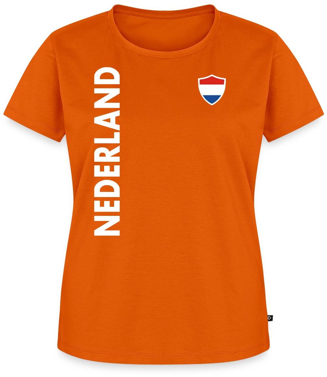 Nederland Voetbal Shirt Premium T Shirt Dames
