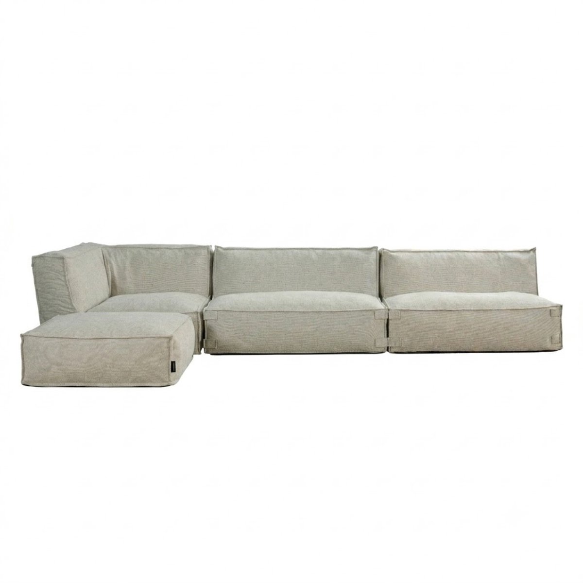 Outdoor Loungeset 4 zits met Hocker Kiki Taupe