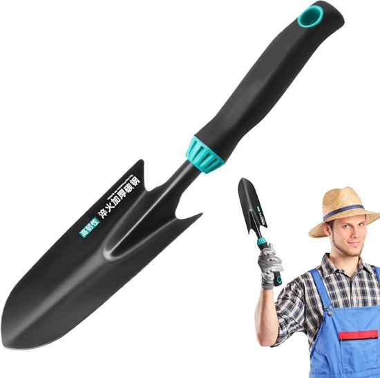 Hand Troffel Tuingereedschap - Tuinhandgereedschap Set - Planten Verpotten - Ergonomische Handgreep - 35.5 cm - Blauw van Merkloos	 — afbeelding 4
