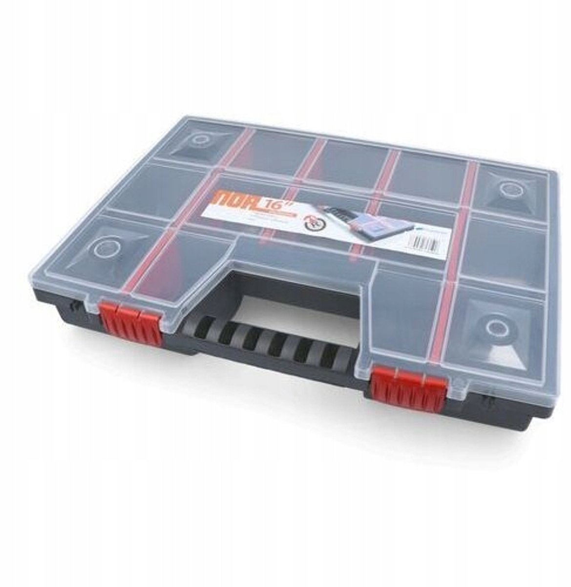 Prosperplast Kistenberg Serie - Gereedschapsorganizer - Verstelbare Vakverdeling - 39x29 cm - Ergonomische Handgreep