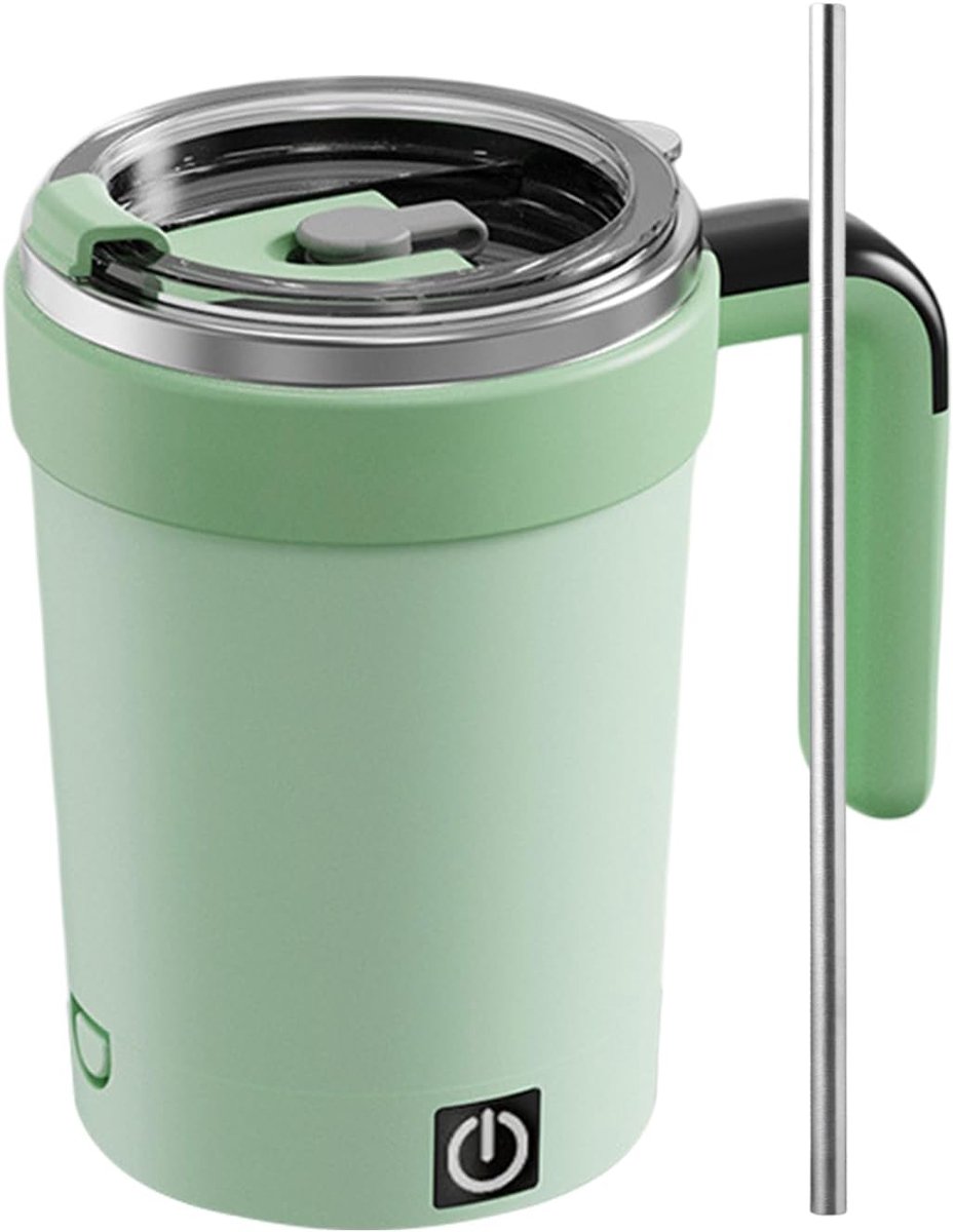 Zelfroerende Mok - Automatische Mok Mixbeker - Dranken Mengen - Temperatuurweergave - 380 ml - Groen