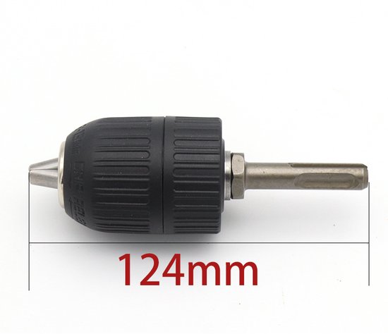 Zwarte boorkop met SDS-adapter. Afmeting 124mm.
