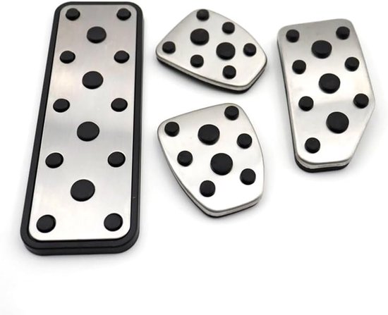 Auto Pedaal Hoesjes - Pedaal Covers - Sportieve Look - Antislip Oppervlak - 50 x 10 x 10 cm - Zilver — afbeelding 3