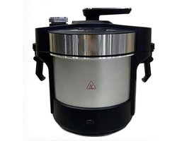 Elektrische Yam Pounder - Keukenmachine Yam - Afrikaanse Gerechten Maken - Automatische Verwerking - 6 Liter - Gepolijst Zilver