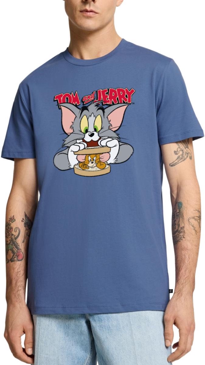 Tom En Jerry Sandwich Muis Broodje Premium T Shirt Heren