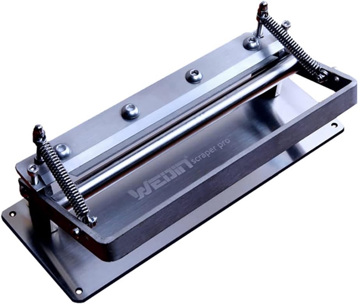 Leder Schraper Machine - Leer Dunschaven Schillen - Leder Bewerken - 304 Roestvrij Staal - 220mm Werkbreedte - Zilver
