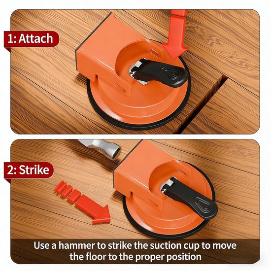 Reparatieset Vloervoegen - Vloerfix Gereedschap - Onderhoud Vloeren - Robuuste Metalen Frame - 118 cm Diameter - Niet gespecificeerd — afbeelding 4