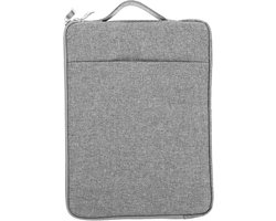 Laptop Sleeve - Beschermtas Tablet - Veilige Opslag - Spatwaterdicht Materiaal - 32x23CM - Grijs