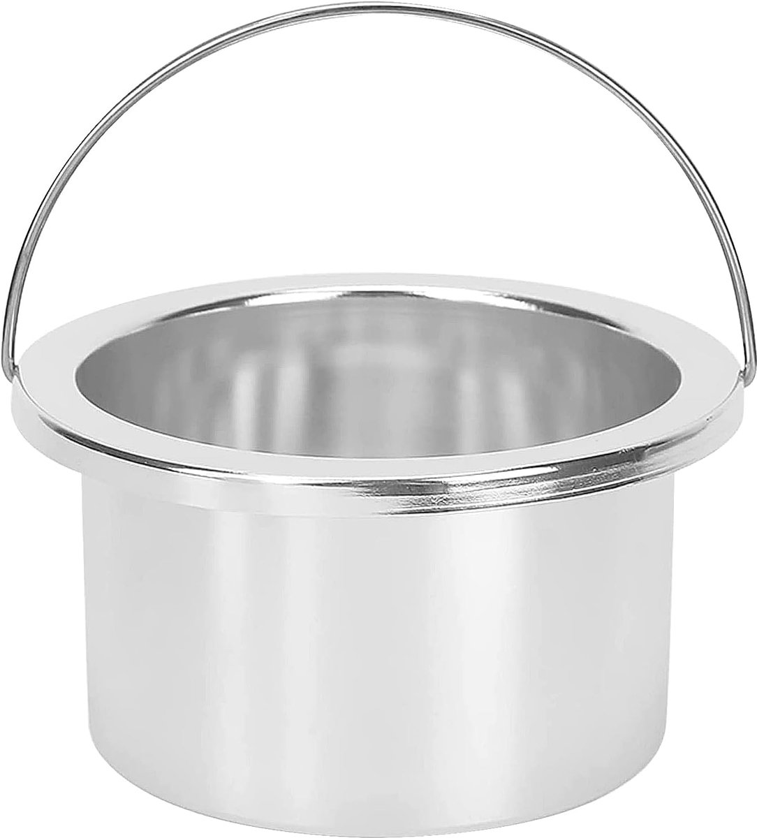 Waxverwarmer Binnenpot - Vervangende Pot Harsen - Ontharen Thuis - Aluminiumlegering - 105 mm - Zilver