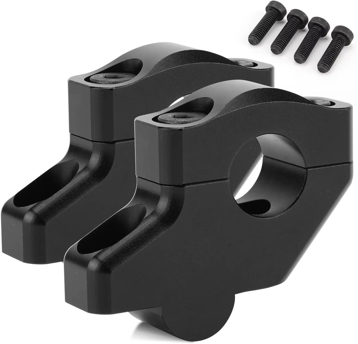 Motor Stuurverhogers - Motorfiets Riser Klem - Verbeterd Rijcomfort - Aluminiumlegering Constructie - 30 mm Verhoging - Zwart
