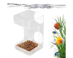 Aquarium Voederautomaat - Voederbak Vis - Vis Voeren - Geoptimaliseerd Ruimtegebruik - 9.5 x 5.4 x 5.4 cm - Meerkleurig