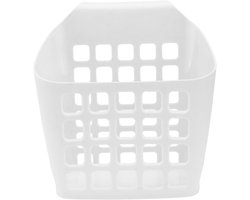 Hooiruif Konijn - Voerbak Cavia - Netjes Voeren - Grote Capaciteit - 24 cm Lengte - Wit