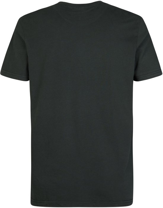 Donkergroen T-shirt, voorkant, zonder model.