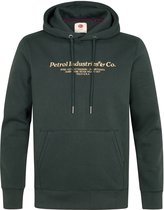 Petrol Industries - Heren Hoodie met print cedarwood - Groen - Maat M