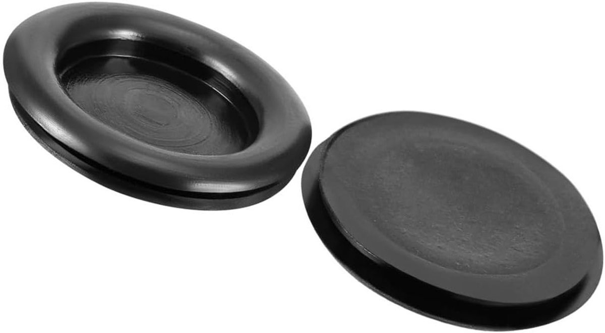 30mm Zwarte Rubber Blanking Grommets - 30 Stuks Kabelbeschermers voor Elektrische Toepassingen, Auto's en Bootaccessoires