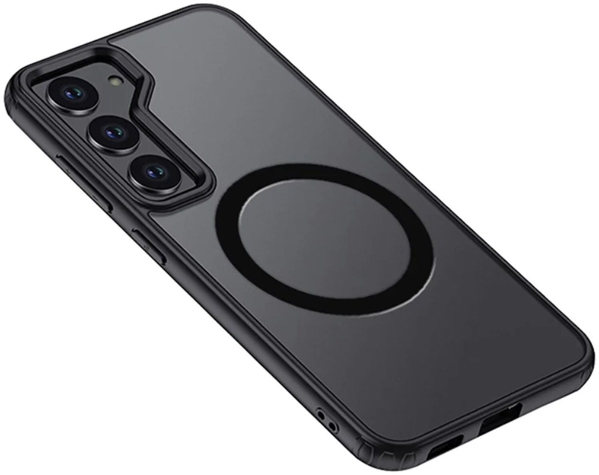 MagSafe Hoesje Schokbestendig TPU Zwart Geschikt voor Samsung Galaxy S24 Plus