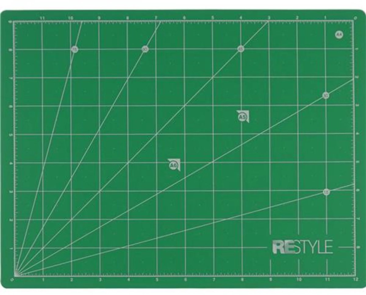 ReStyle Snijmat A4 zelfhelend 25x33x1.6mm dubbelzijdig cm / inch